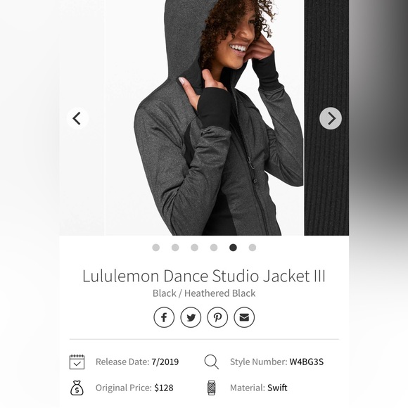 Lululemon Dance studio Jacket Perfect condition, reversible, only worn twice. - Picture 2 of 9